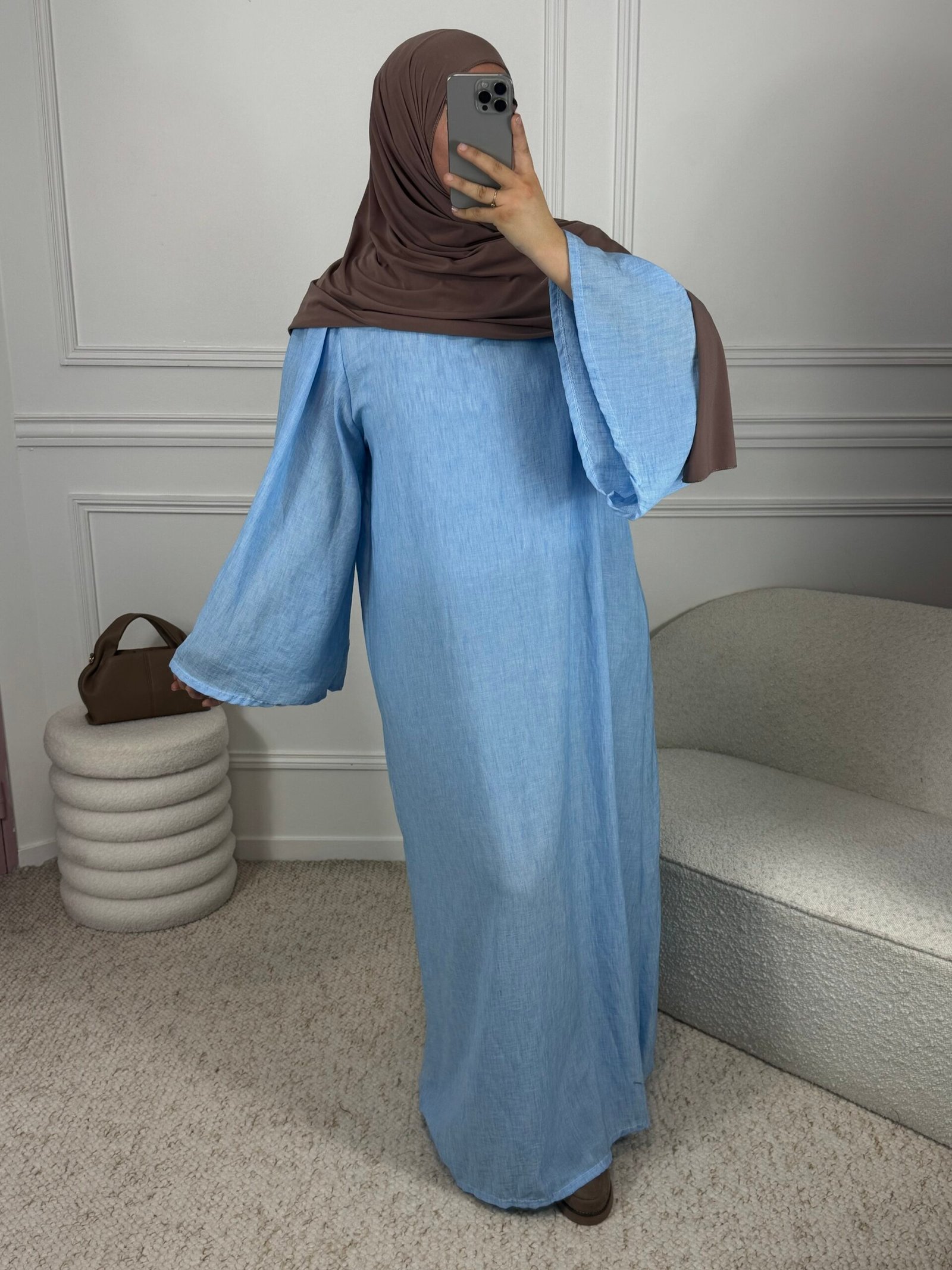 Abaya mahia - bleue