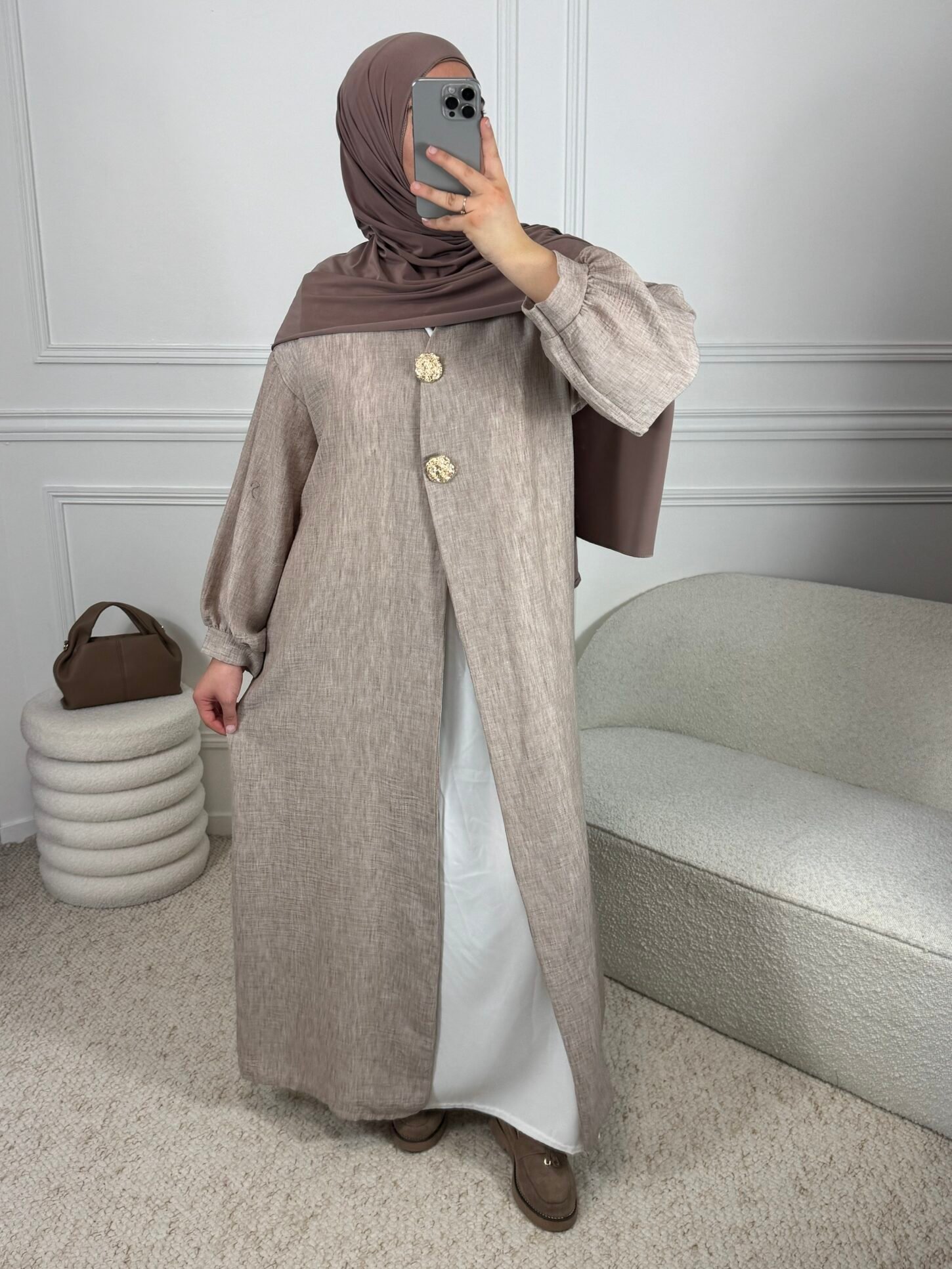 Kimono Nourhane - taupe