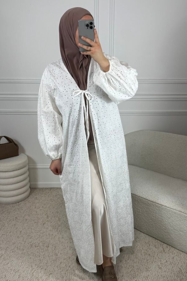Kimono bohème – blanc