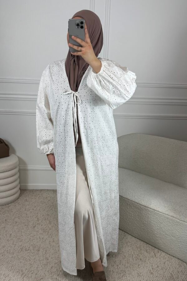 Kimono bohème – blanc