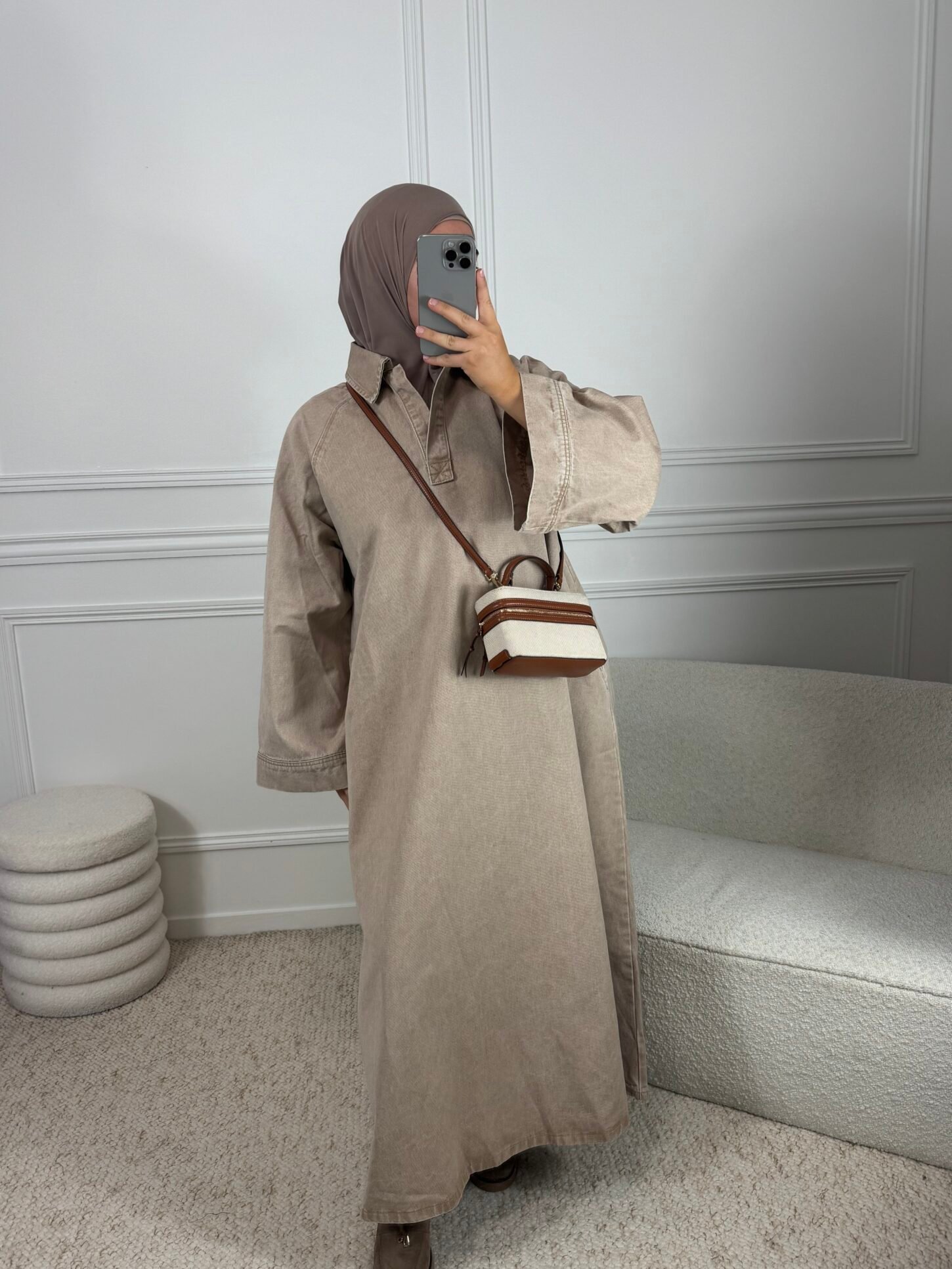 Abaya jean - beige