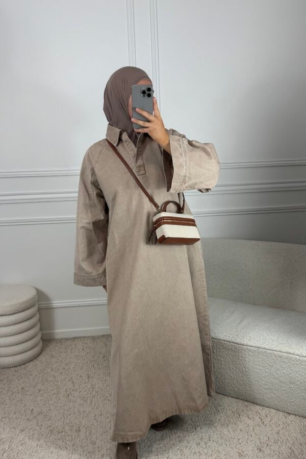 Abaya jean – beige