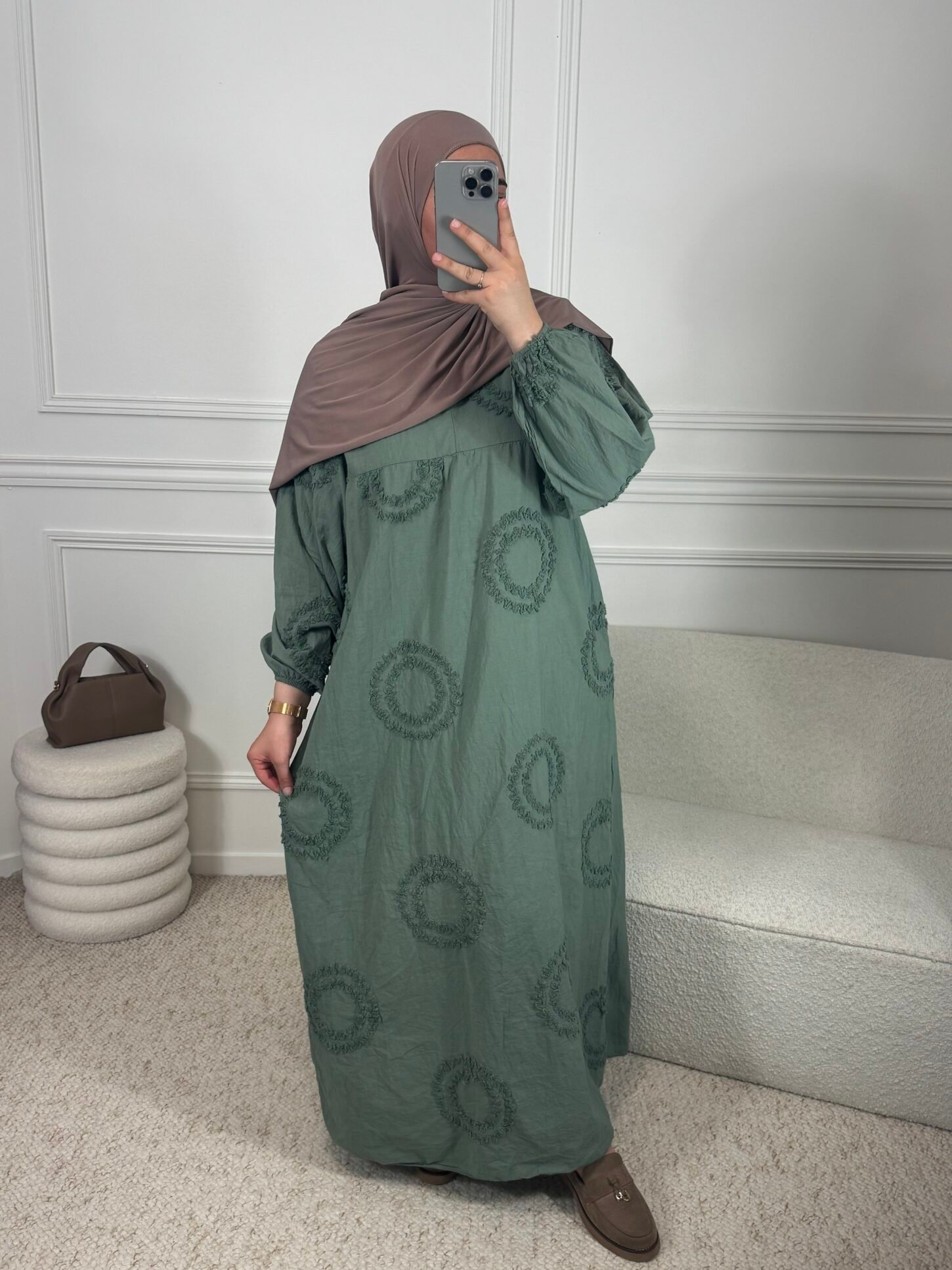 Abaya laya - kaki – Image 2
