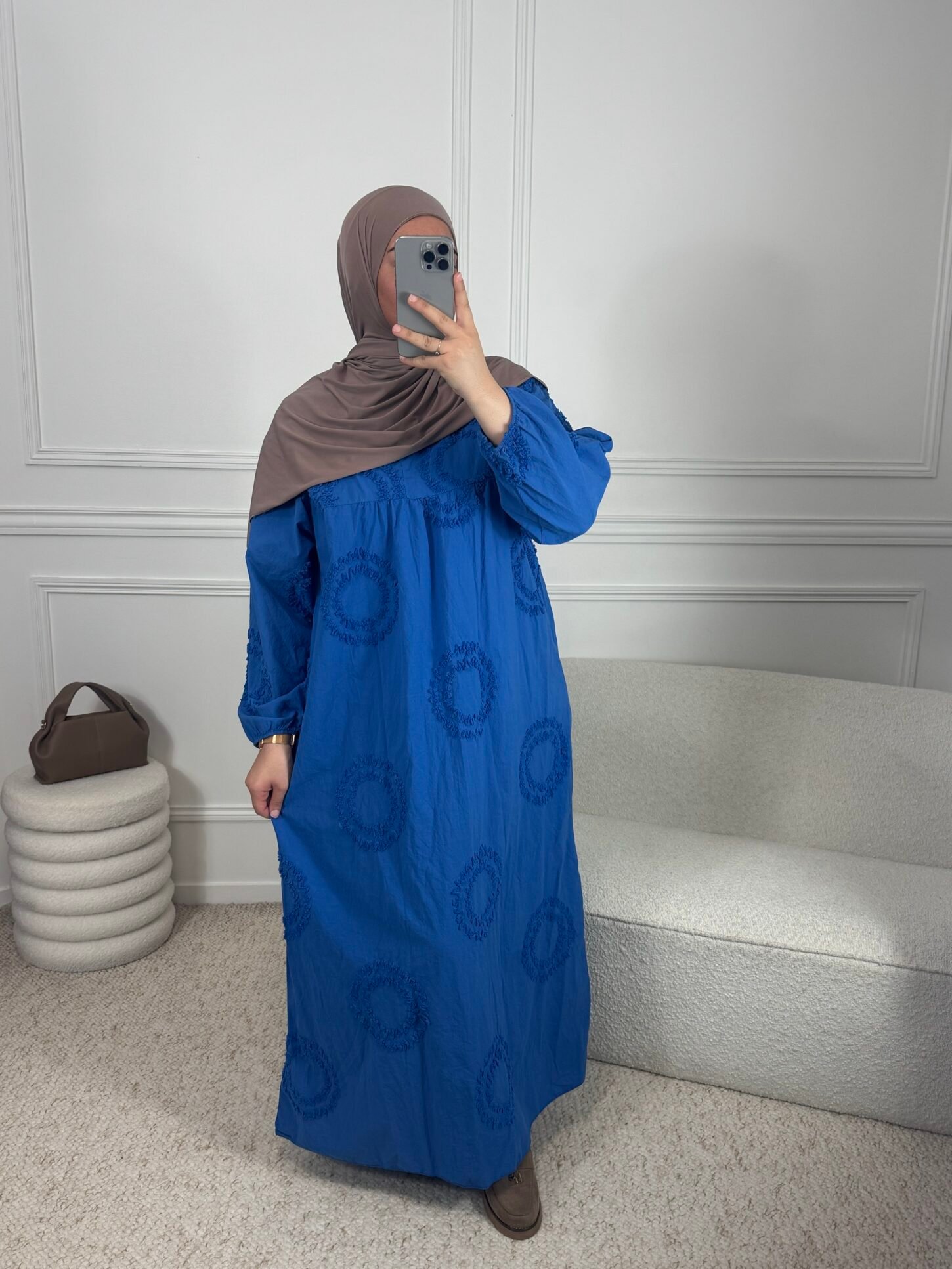Abaya laya - bleu roi
