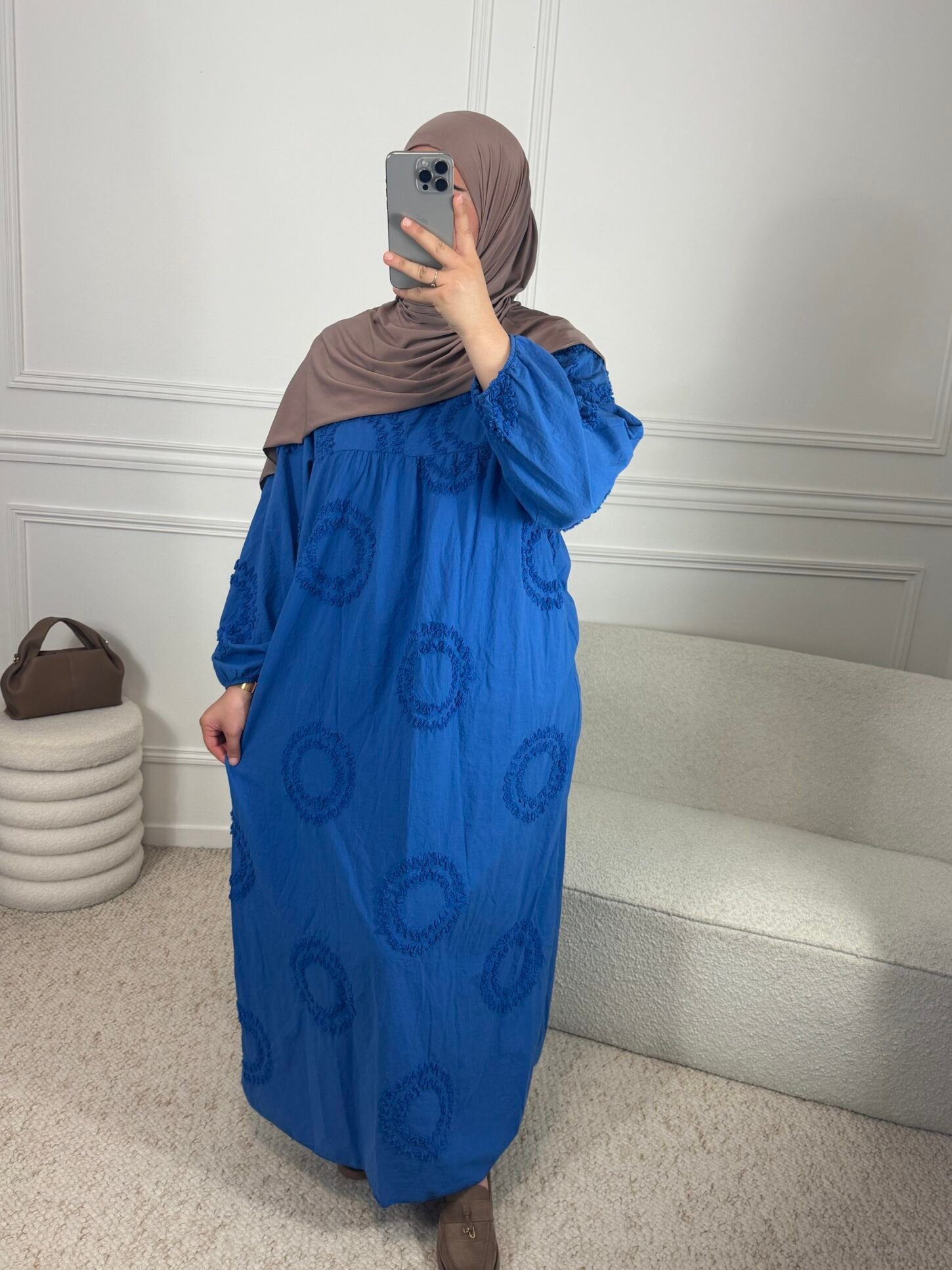 Abaya laya - bleu roi – Image 3