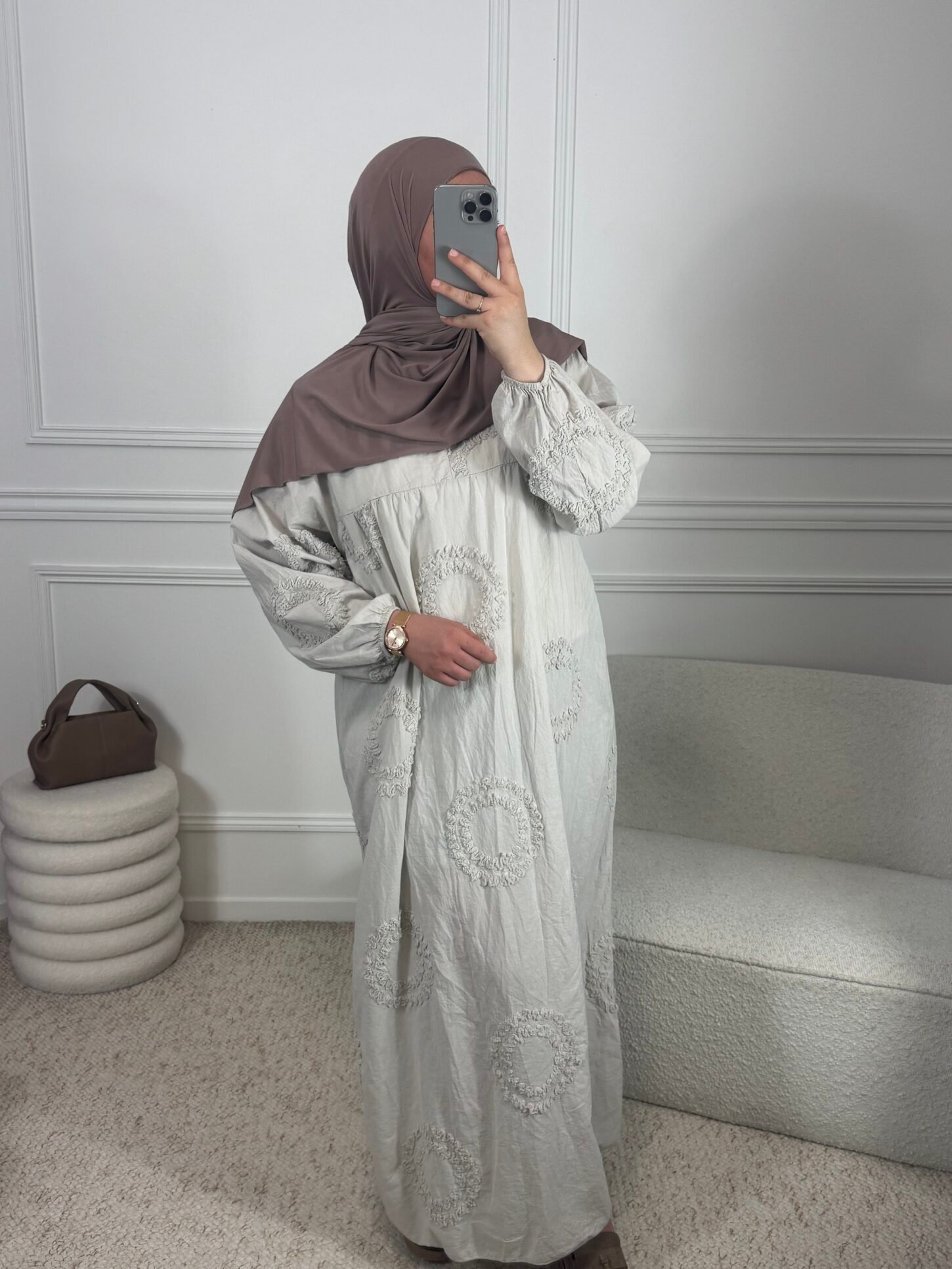 Abaya laya - beige – Image 2