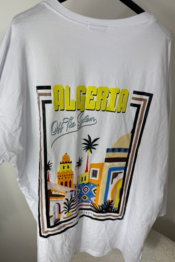 T-shirt algerie –  blanc