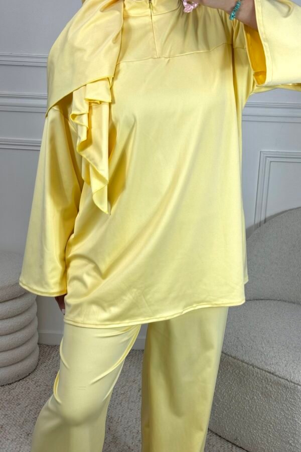 Burkini à zip – jaune