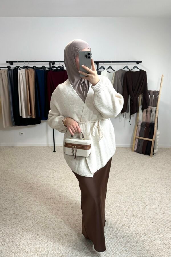 Gilet à nouer – beige