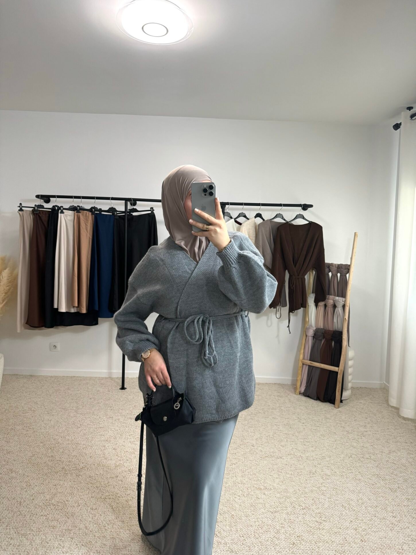 Gilet à nouer - gris