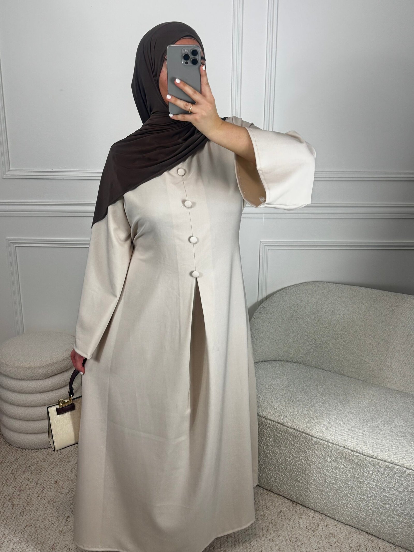 Abaya Nahia - beige – Image 2