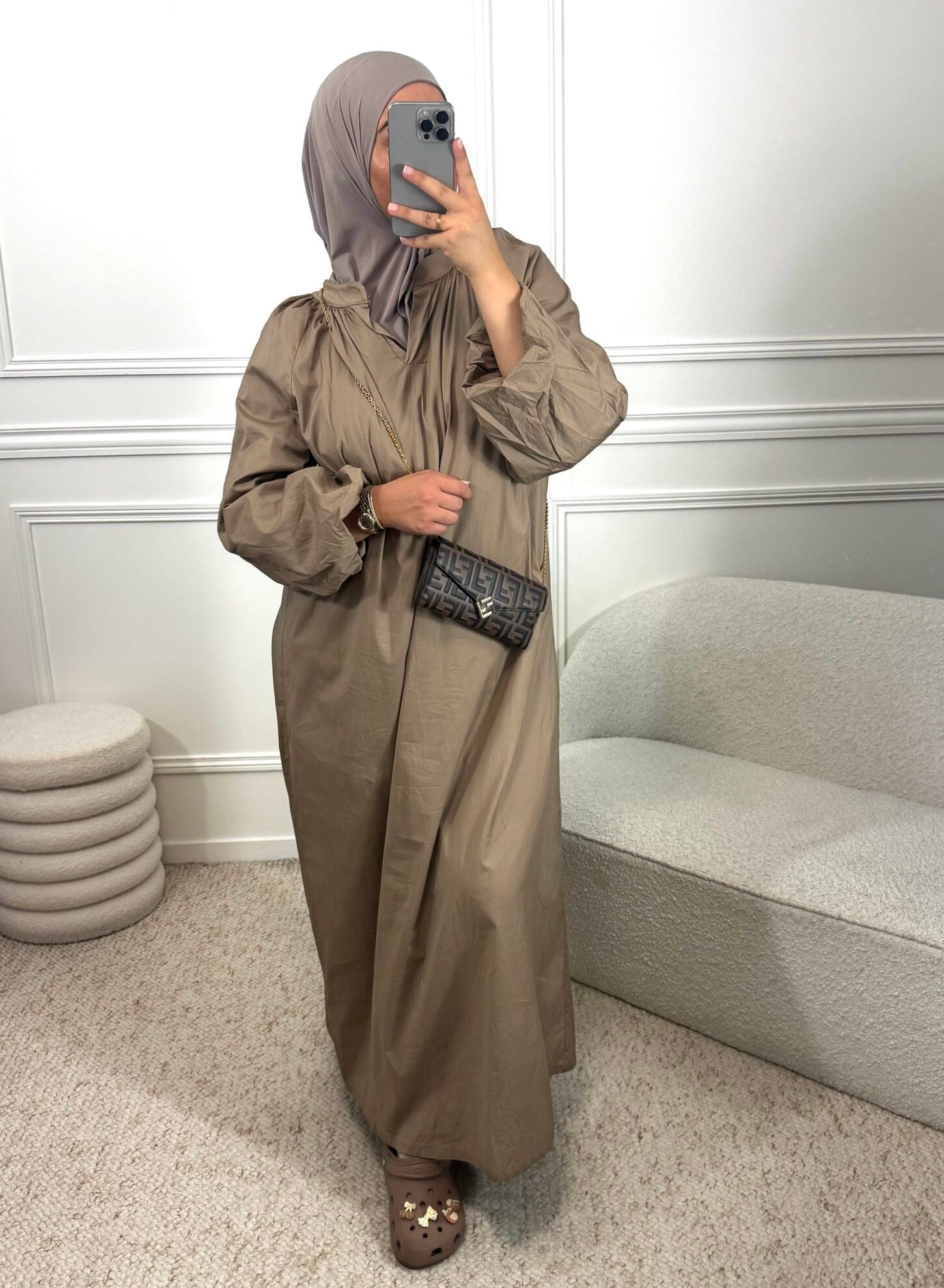 Abaya azra - taupe – Image 2