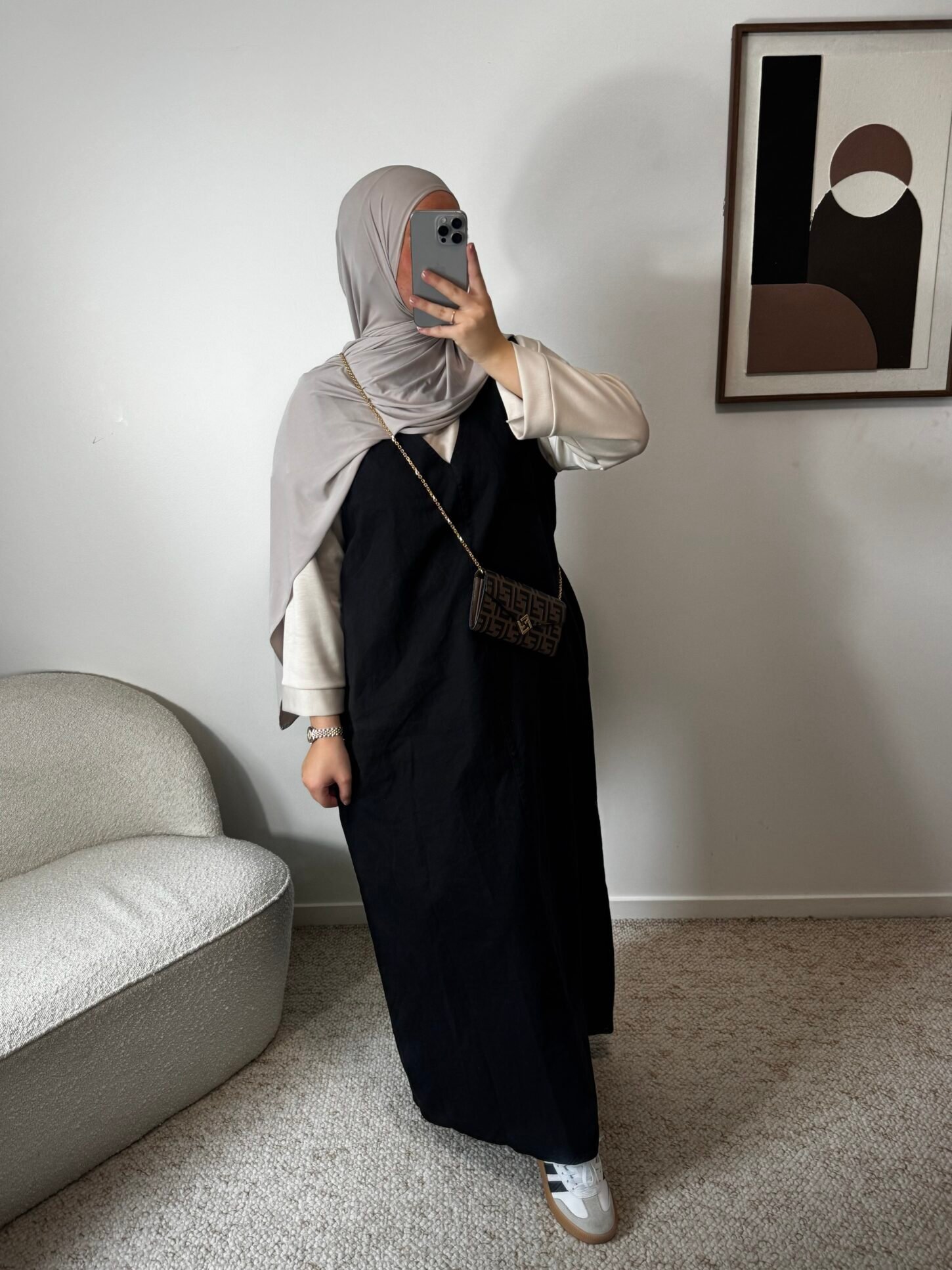 Robe jean sans manche - noir