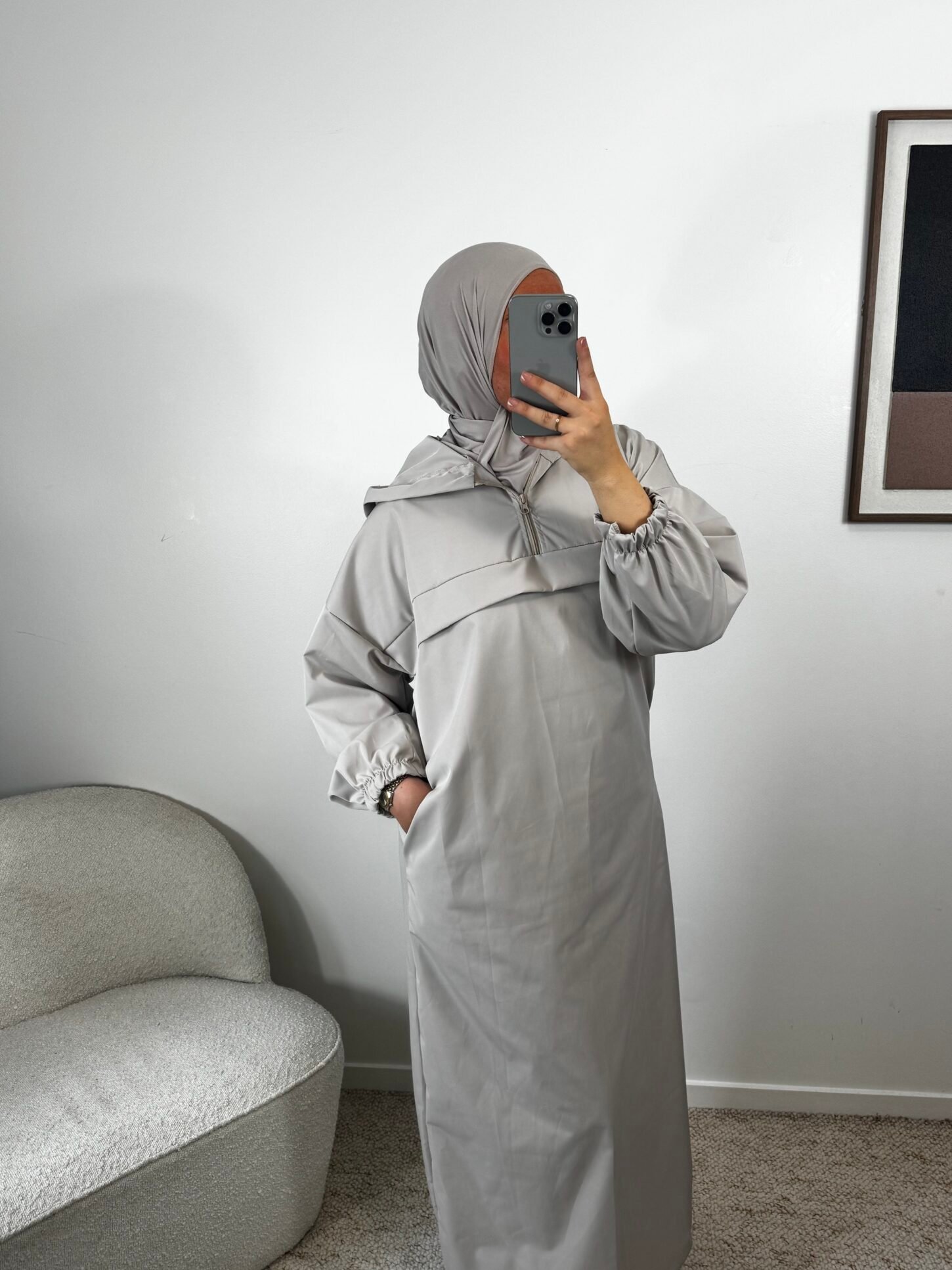 Abaya parka - beige