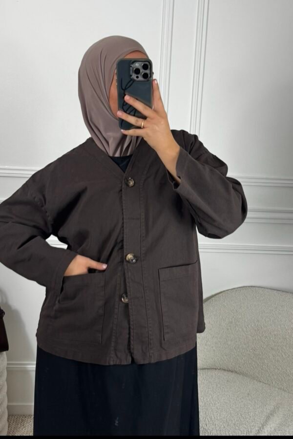 Veste jean – marron