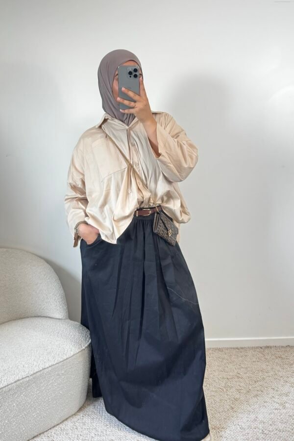 Jupe ceinture  – noir