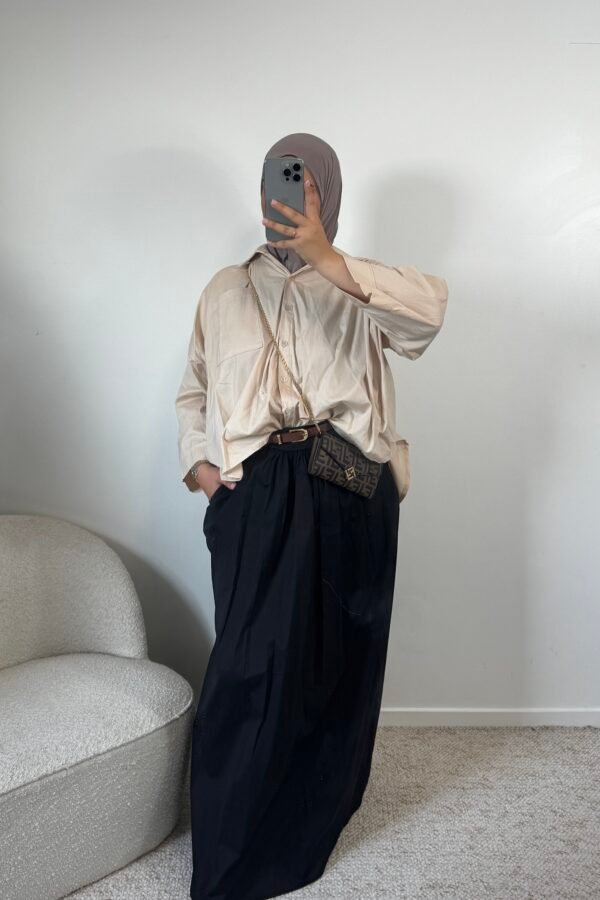 Jupe ceinture  – noir