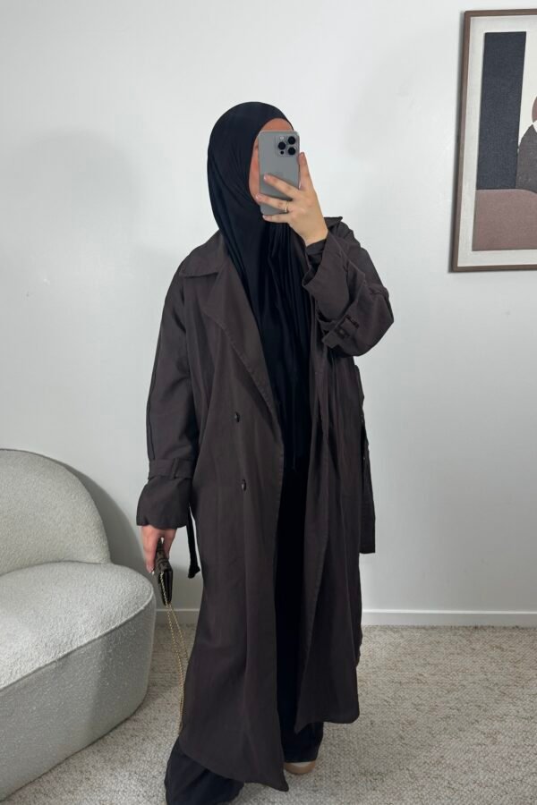 Trench jean – marron
