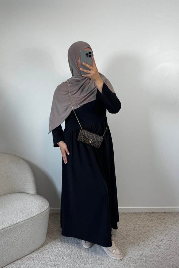 Abaya asymétrique – noir