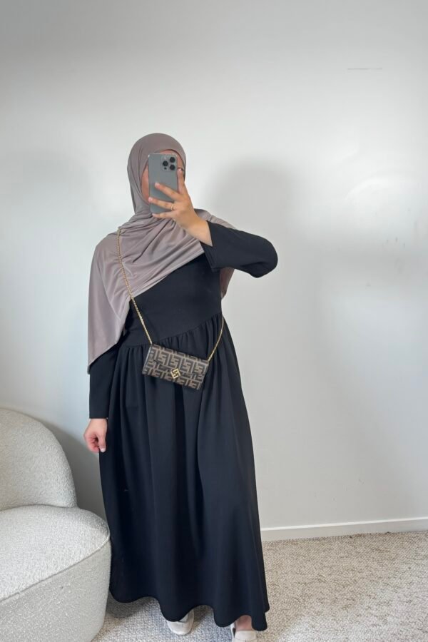Abaya asymétrique – noir
