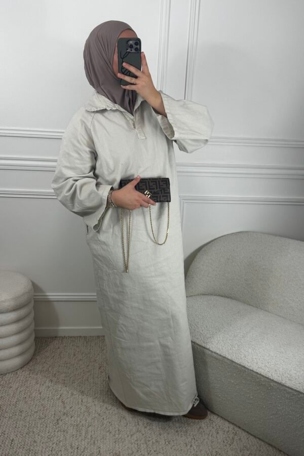 Abaya jean zahia – beige