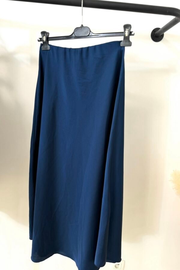 Jupe satinée (petite taille) – marine