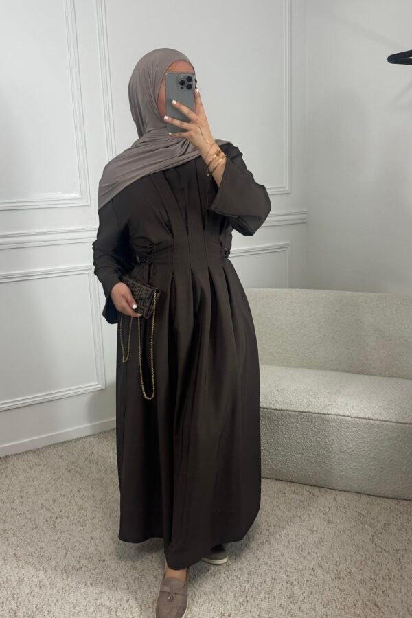 Abaya aswa – marron