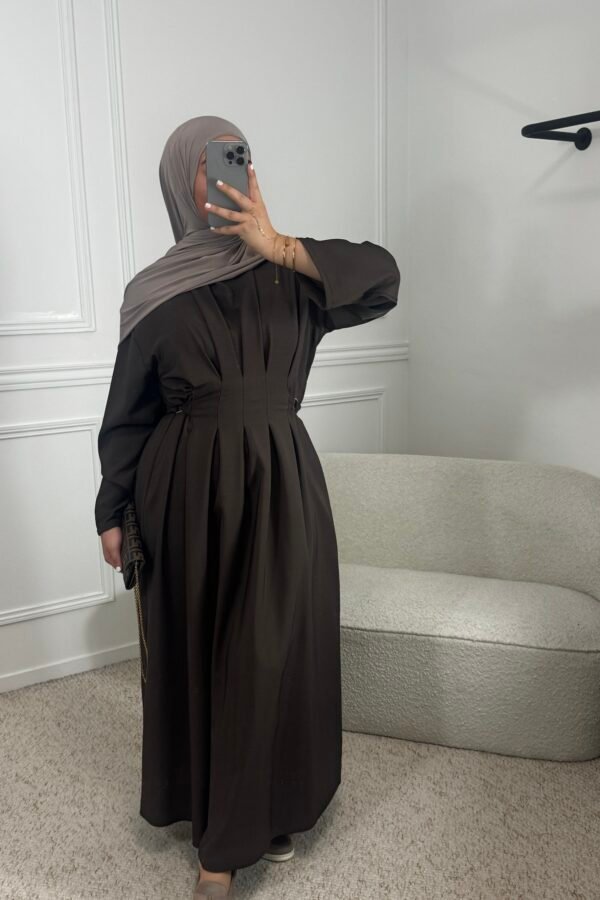 Abaya aswa – marron