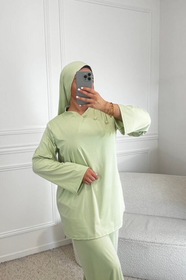Burkini sakura – vert anis