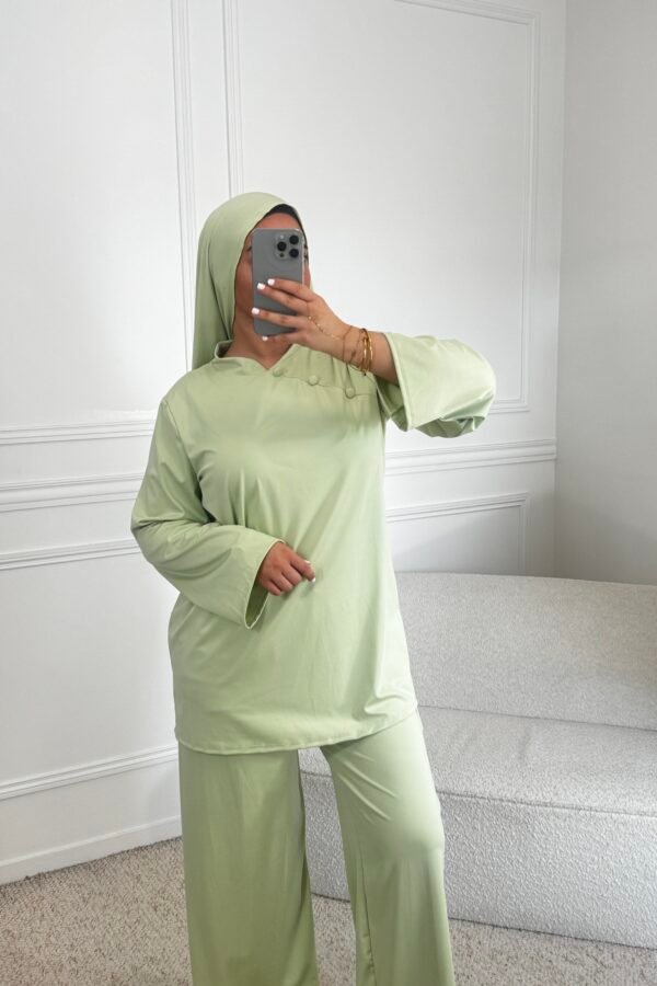 Burkini sakura – vert anis